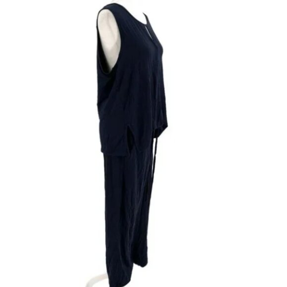 CAbi Summer Sleeveless Jumpsuit #5954 Navy Size: Small - Picture 6 of 10